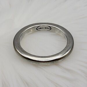 Vintage Signed Lois Hill Sterling Silver Band Ring | Size 8.75 | 5.46g
